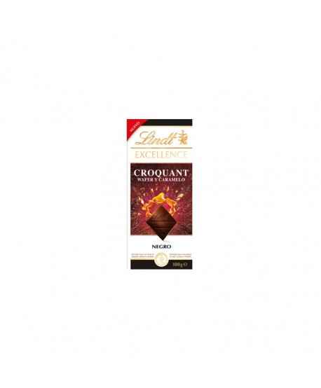 LINDT EXCELLENCE CROQUANT WAFER-CARMELO 100GR.