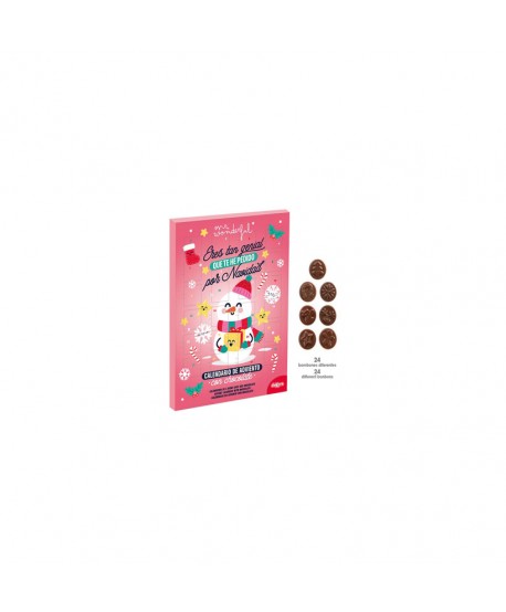 CALENDARIO NAVIDAD MR. WONDERFUL 18X50GR.