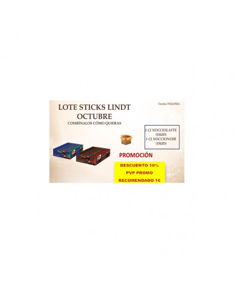 PROMOCION LOTE LINDT NOCCIOLATTE + NOCCIONOIR