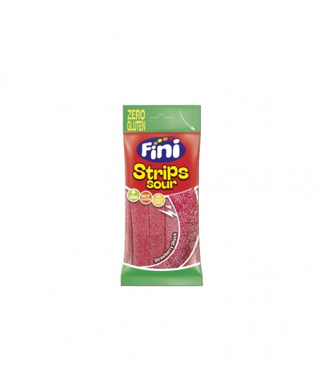 FINI BOLSITA ZERO GLUTEN STRIPS SOUR STRAWBERRY12X75GR.