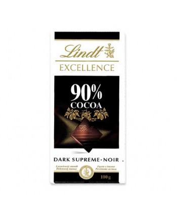 LINDT EXCELL. 90% CACAO 20X100GR.