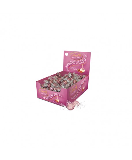 LINDT LINDOR FRESAS & NATA BULK 2KG.