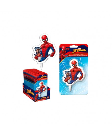 VELAS SPIDERMAN 2D 7,5CM REF: 346187 12UN.