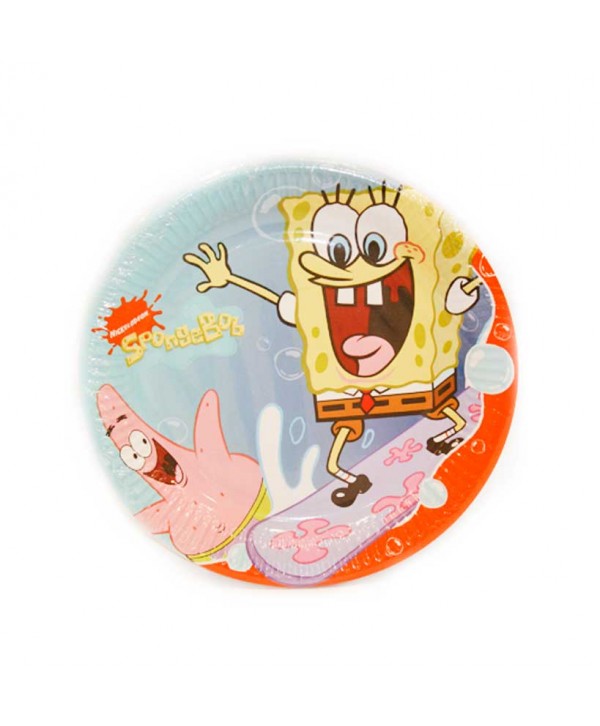 BOB ESPONJA PLATOS SURF.10U.