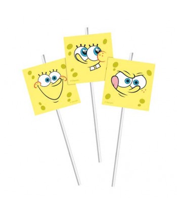 BOB ESPONJA SORBETES 6U.