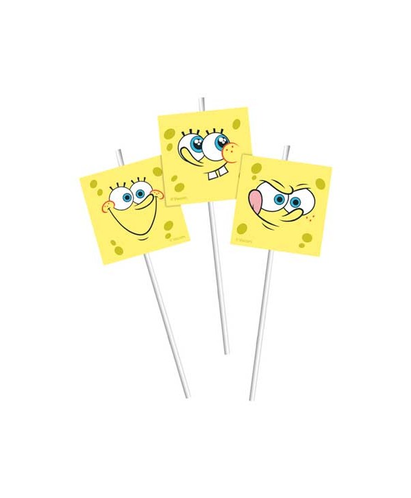 BOB ESPONJA SORBETES 6U.