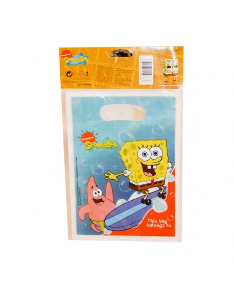 BOB ESPONJA BOLSAS SURF.6U.
