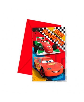 CARS INVITACION 6X24U.