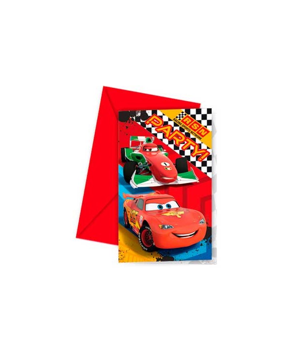 CARS INVITACION 6X24U.