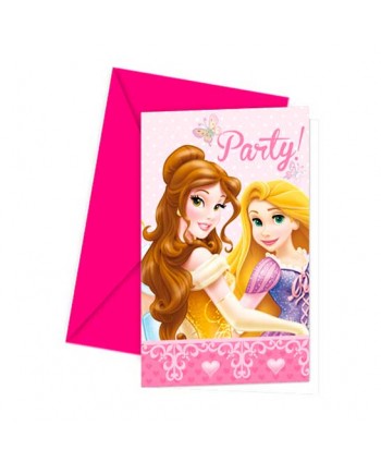 PRINCESAS INVITACION 6X24U.