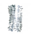 COLLAR FLORES PLATA 25U.