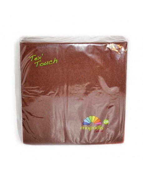 SERVILLETA 40U.38X38CM CHOCOL