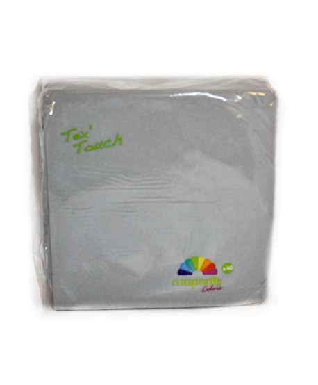 SERVILLETA 40U.38X38CM GRIS