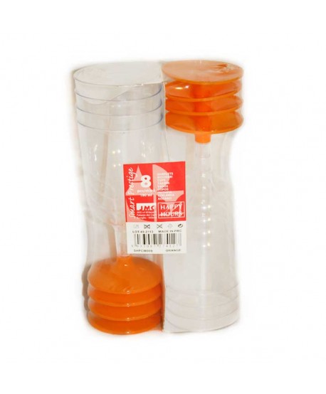 COPAS 8U.18CL.PIE NARANJA