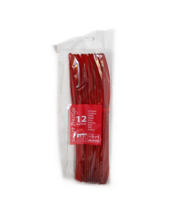 CUCHILLOS 12U.ROJO