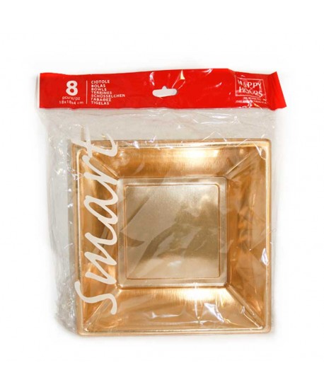 PLATOS 8U.18X18X2CM ORO