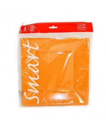 PLATOS 8U.23X23X2CM.NARANJA