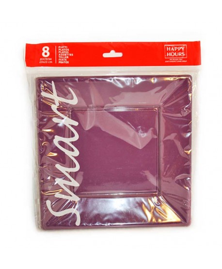 PLATOS 8U.23X23X2CM.MORADO