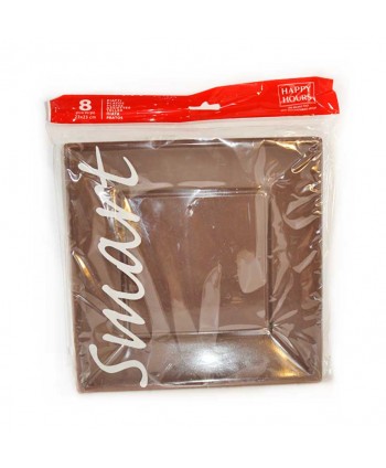 PLATOS 8U.23X23X2CM.CHOCOLATE