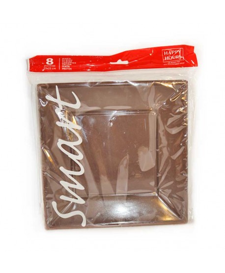 PLATOS 8U.23X23X2CM.CHOCOLATE