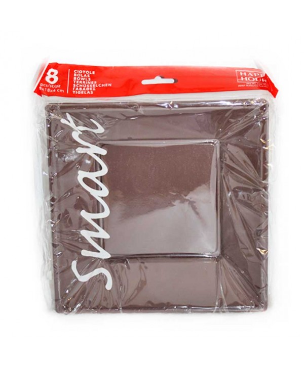 PLATOS HONDOS 8U.CHOCOLATE
