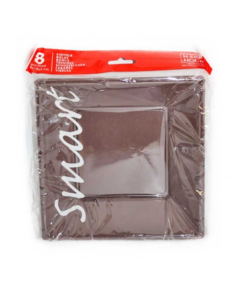 PLATOS HONDOS 8U.CHOCOLATE