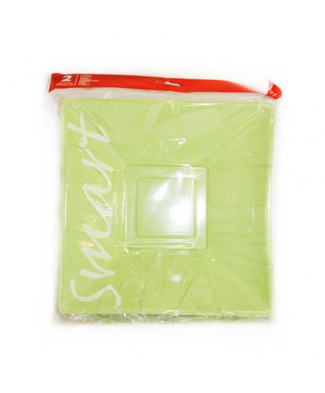 BOL 2U. 24X24X7CM VERDE
