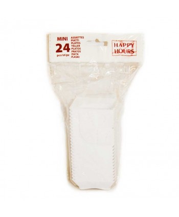 MINI PLATOS 24U.BLANCO