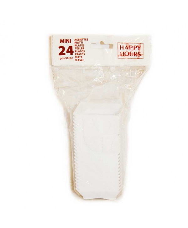 MINI PLATOS 24U.BLANCO