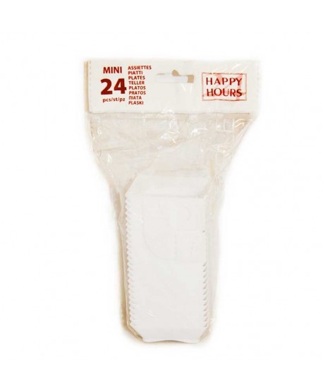 MINI PLATOS 24U.BLANCO
