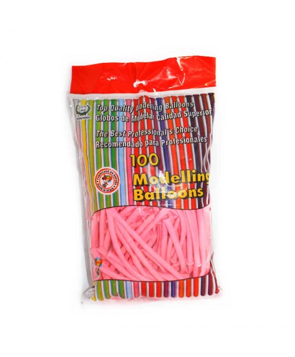 GLOBOS MODELAR ROSA 100U.ART.260-F
