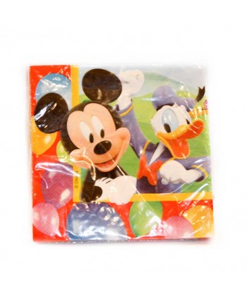 MICKEY PARTY SERVILLETAS 20X30U.