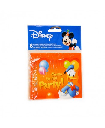 MICKEY PARTY INVITACIONES 6X24UN.