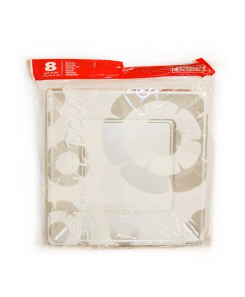 PLATOS 8U.FIORENEVE SDPSQ18W-S 18X18X2CM.