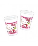 HELLO KITTY VASOS 200ML.8UN.