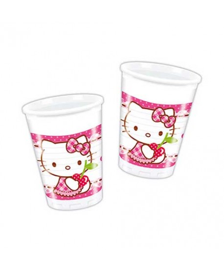 HELLO KITTY VASOS 200ML.8UN.