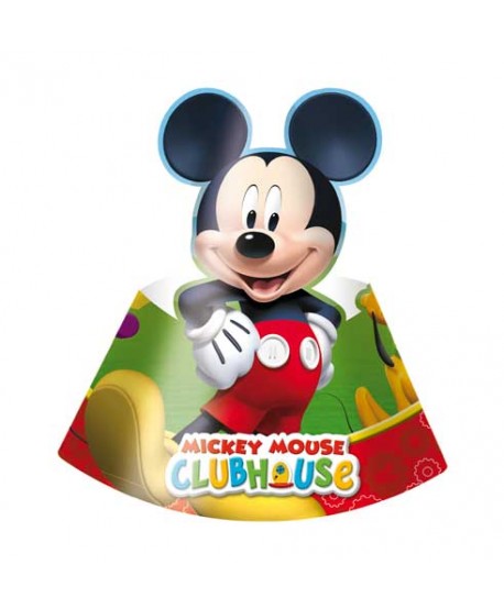 MICKEY PARTY GORROS 6UN.