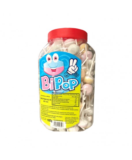 CHUPETE BIPOP ENVUELTO BOTE 200UN.