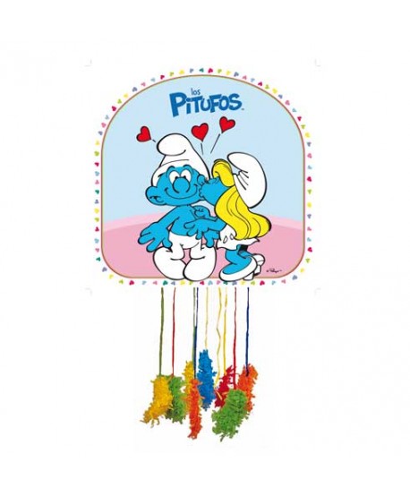 PIÑATA PITUFO ENAMORADO 12UN.