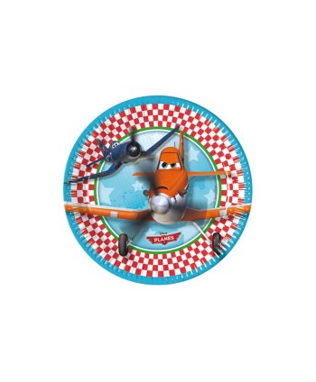 AVIONES PLATOS 19,5CM 8UN.