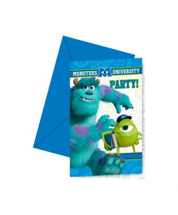MONSTERS UNIV.INVITACIONES 6UN.