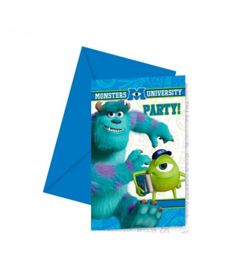 MONSTERS UNIV.INVITACIONES 6UN.
