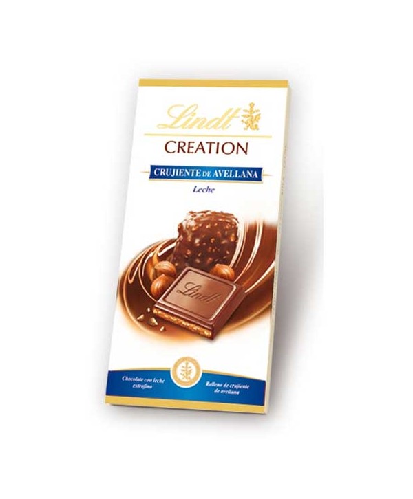 LINDT CREATION CRUJIENTE AVELLANA NEGRO 150GR.