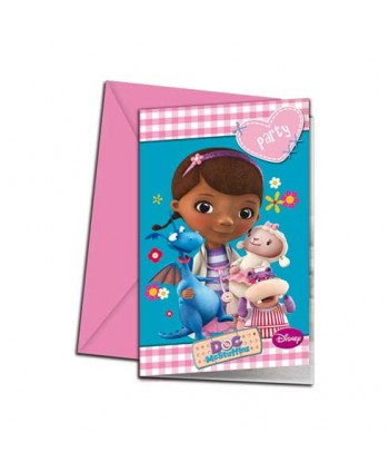 DOCTORA JUGUETES INVITACIONES 6U.