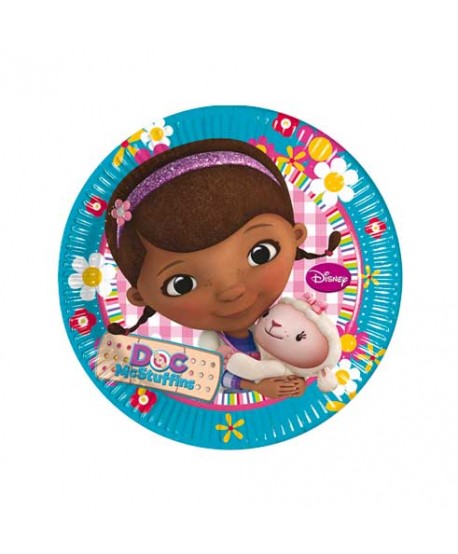DOCTORA JUGUETES PLATOS 19,5CM 8U.