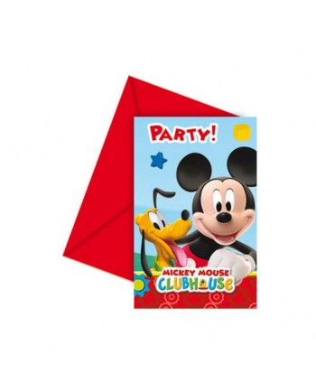 MICKEY PLAYFUL INVITACIONES 6UN.REF.16138