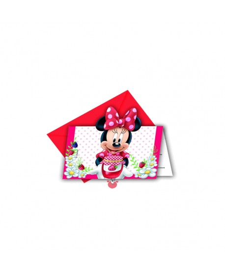 MINNIE LUNARES INVITACIONES 6UN.