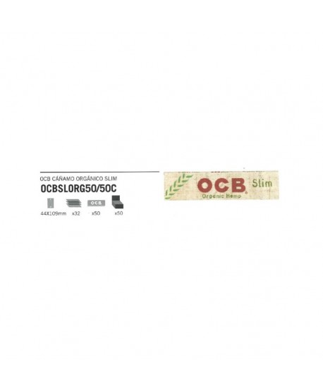 OCB CAÑAMO ORGANICO SLIM 50UN. OP04084