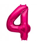 GLOBO FOIL 34" 87CM MAGENTA NO4