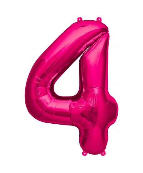 GLOBO FOIL 34" 87CM MAGENTA NO4